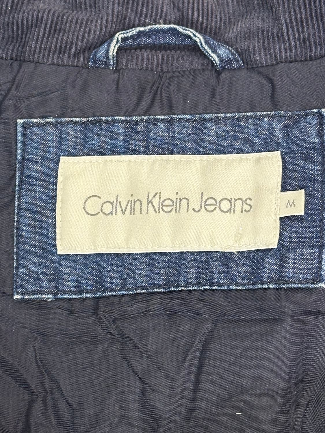 캘빈 클라인 ck 아카이브 데님 블록 블루종 점퍼 자켓 M 상품이미지7