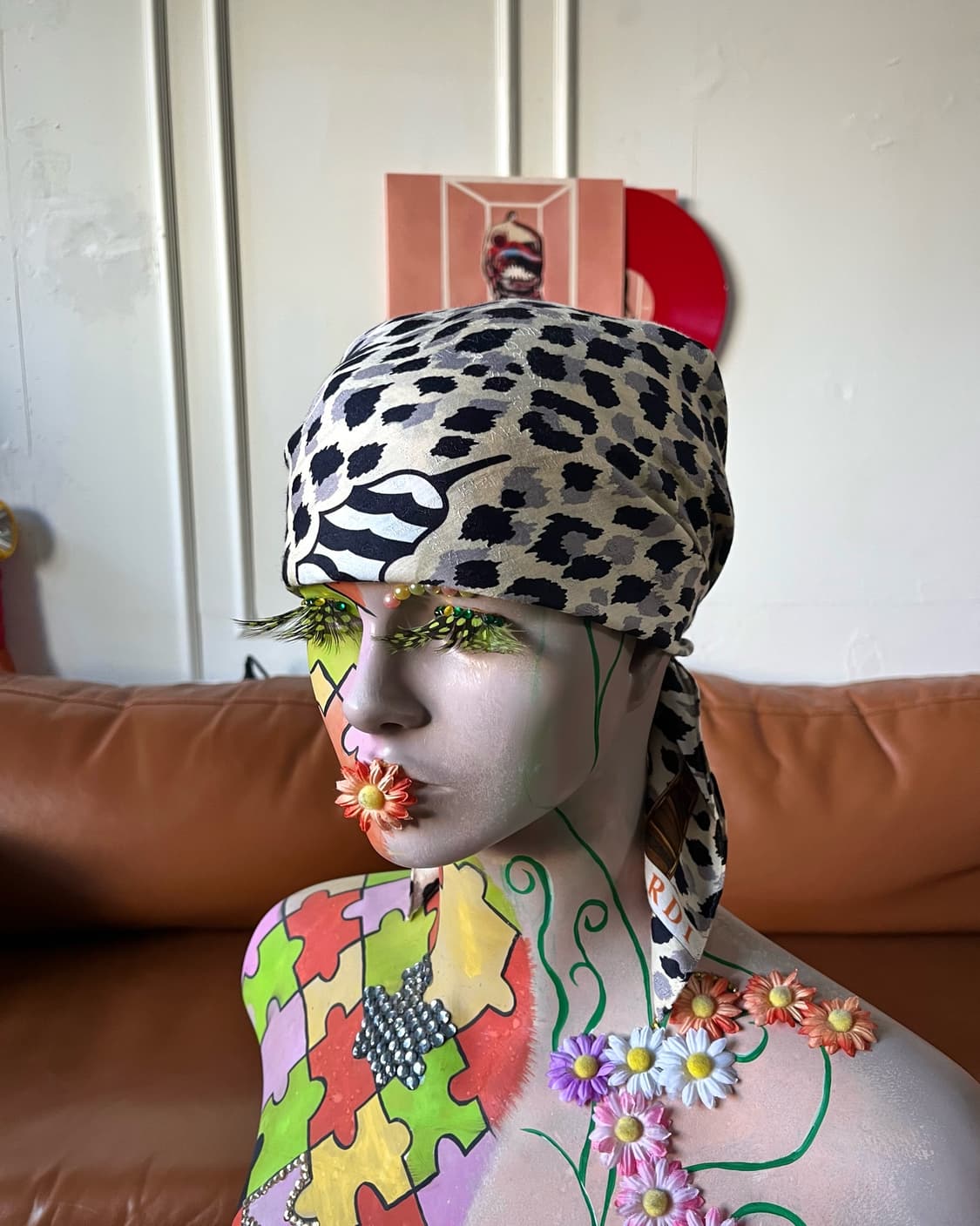 1980-90s TRUSSARDI Italian Old Scarf 상품이미지4