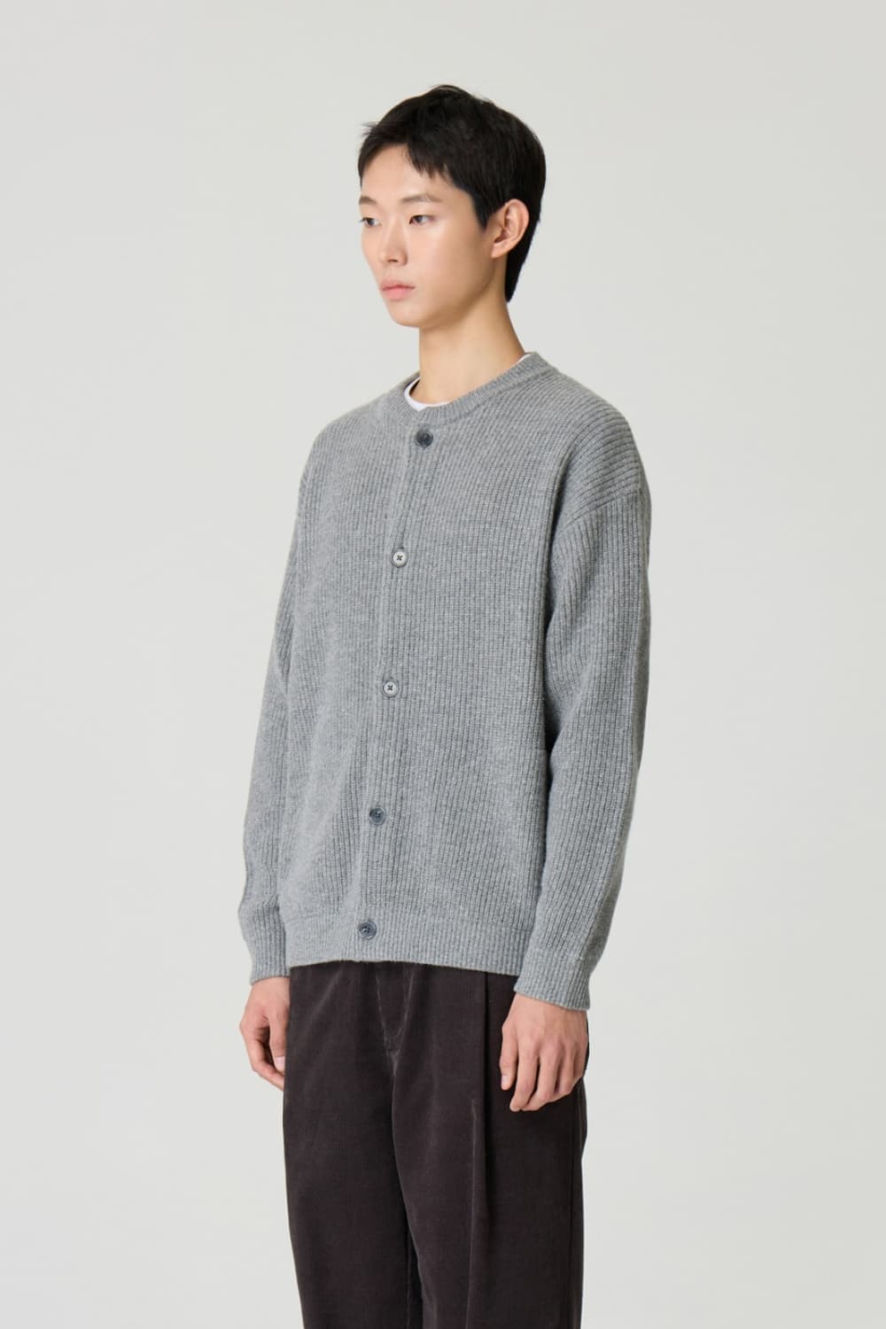 (S) 24/7 시리즈 그레이 울 점퍼 가디건 상품이미지2