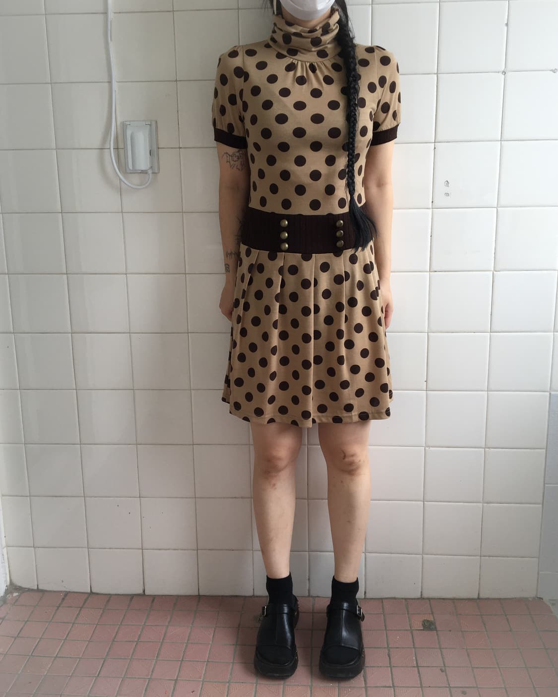 Dot pattern onepiece 상품이미지5