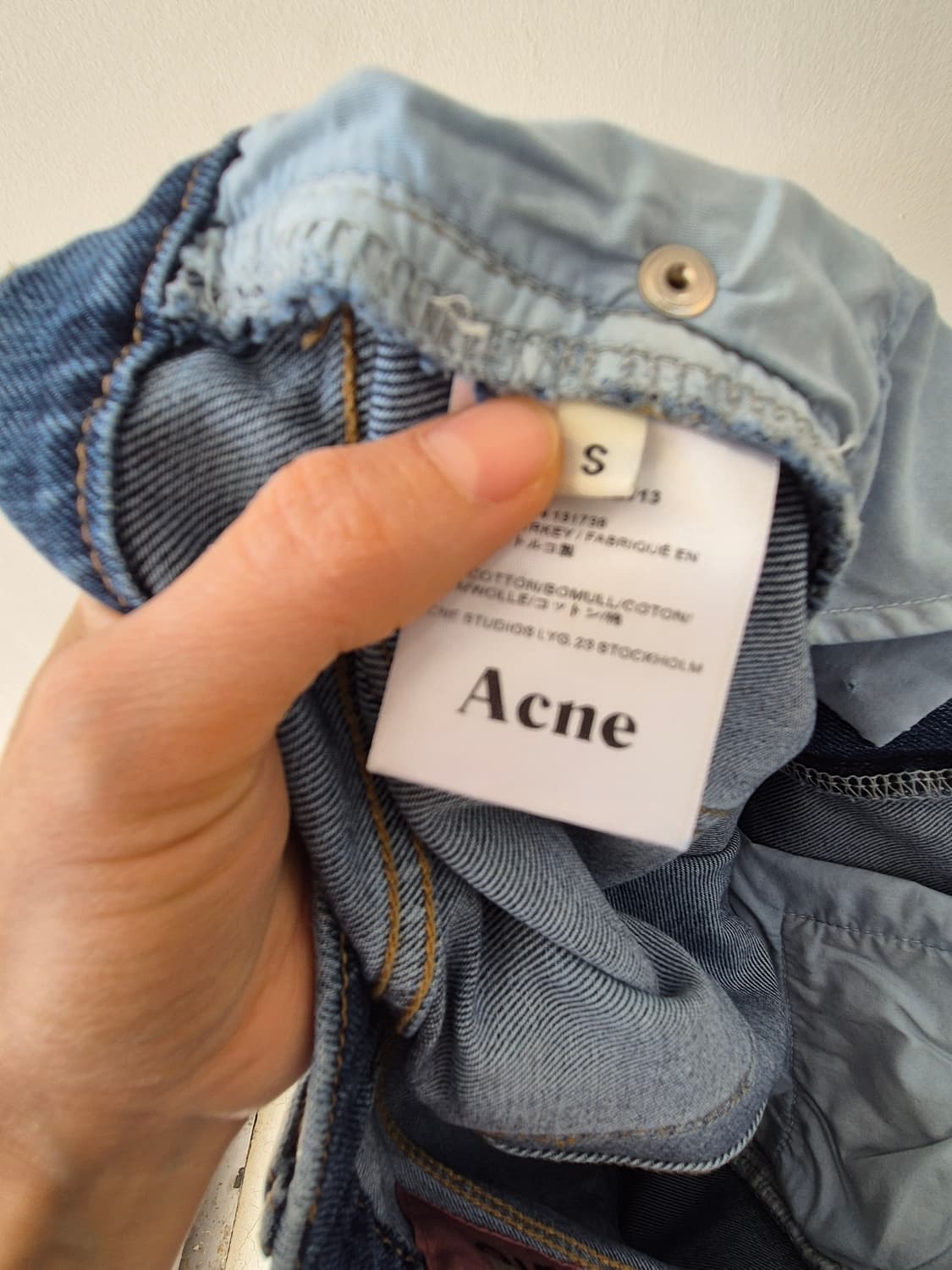 Acne Studios 일자핏 크롭 청바지 S 상품이미지4