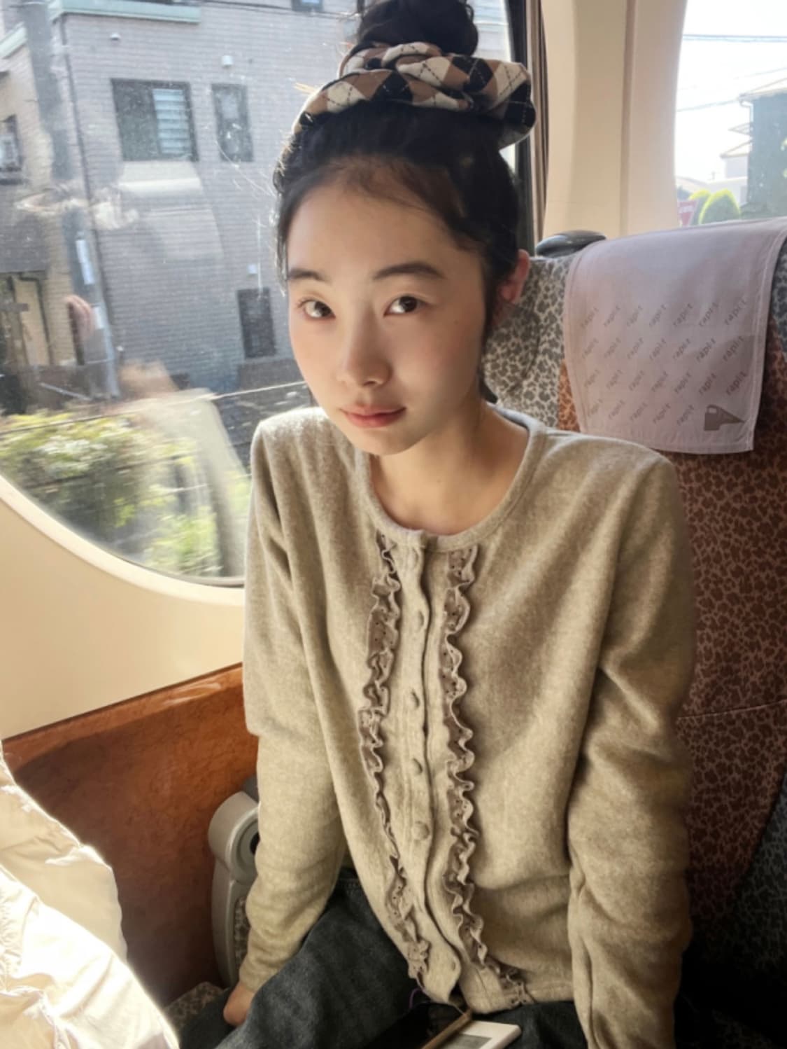 김아홉 green apple pluffy CD 가디건 팔아요 상품이미지1