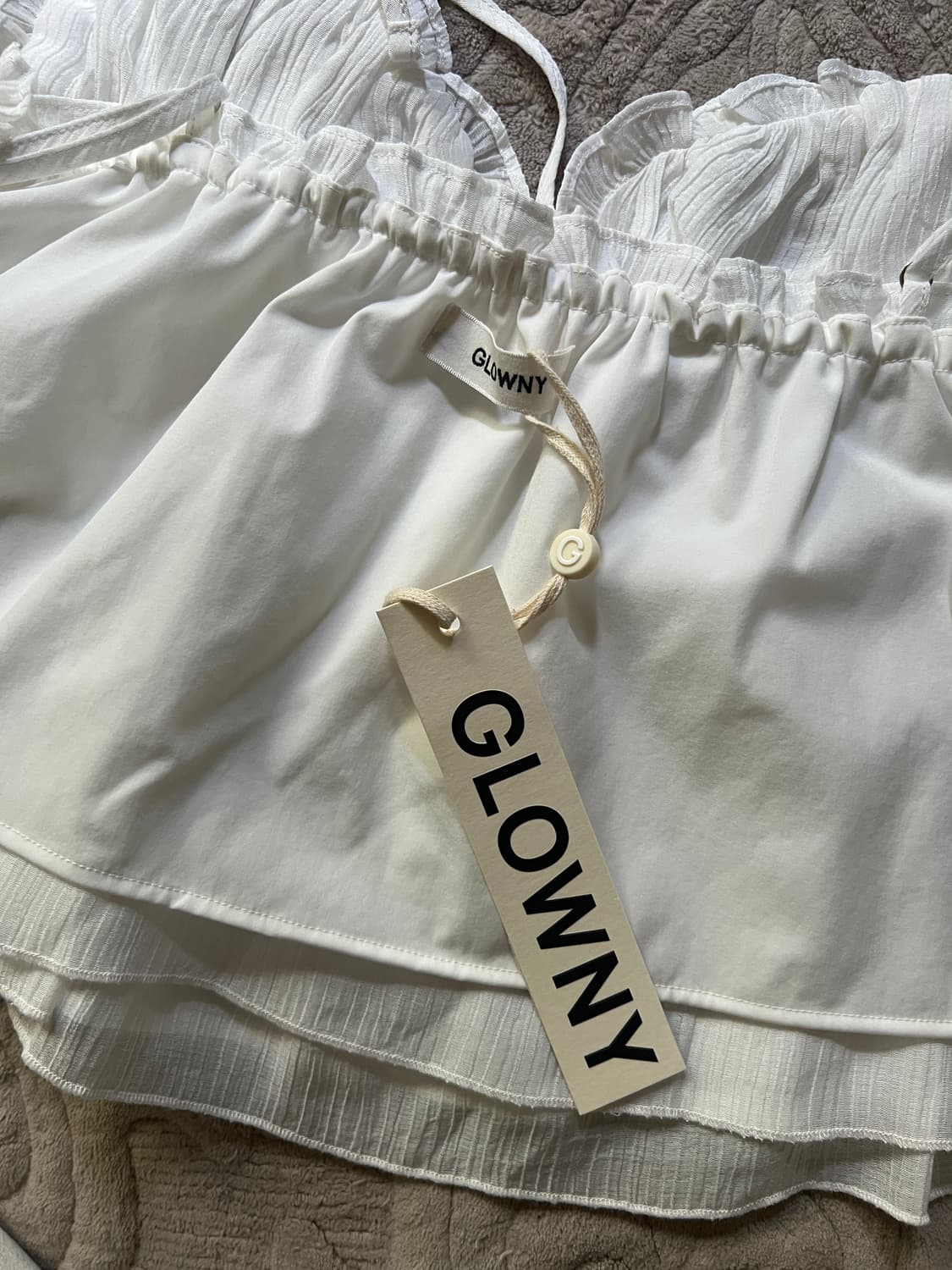 GLOWNY SHIRRED CRINKLE BUSTIER 상품이미지6