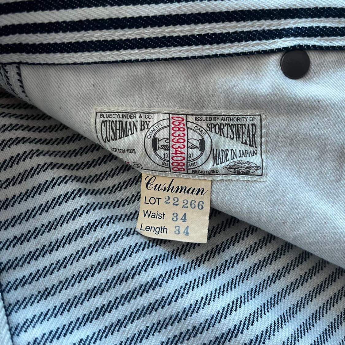 쿠시맨 쿠쉬맨 히코리 스트라이프 페인터 팬츠 CUSHMAN 상품이미지6