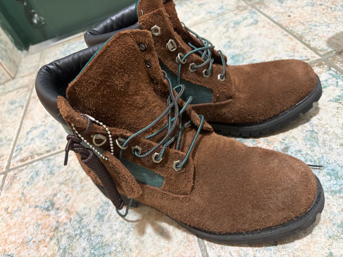 팀버랜드 x 디스이즈네버댓 6인치 부츠 브라운 - 와이드 상품이미지2