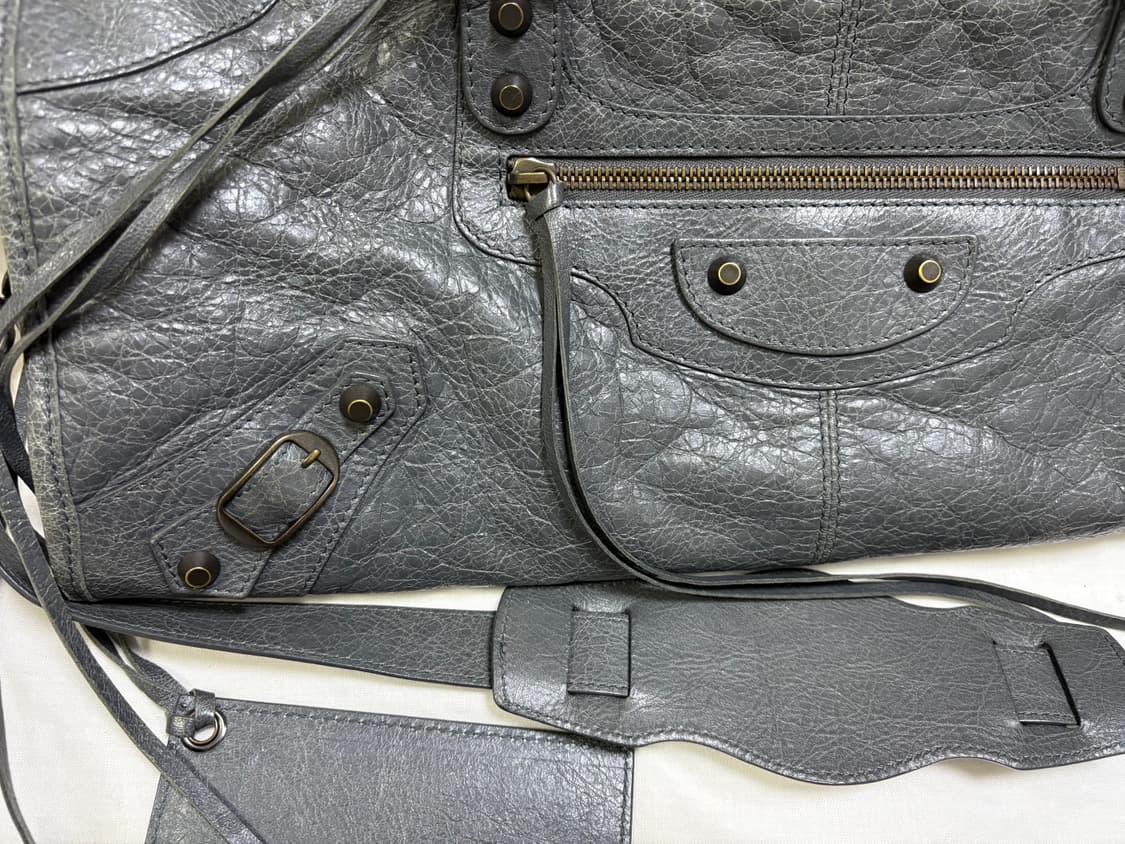 발렌시아가 모터백 미디움 그레이 상품이미지7