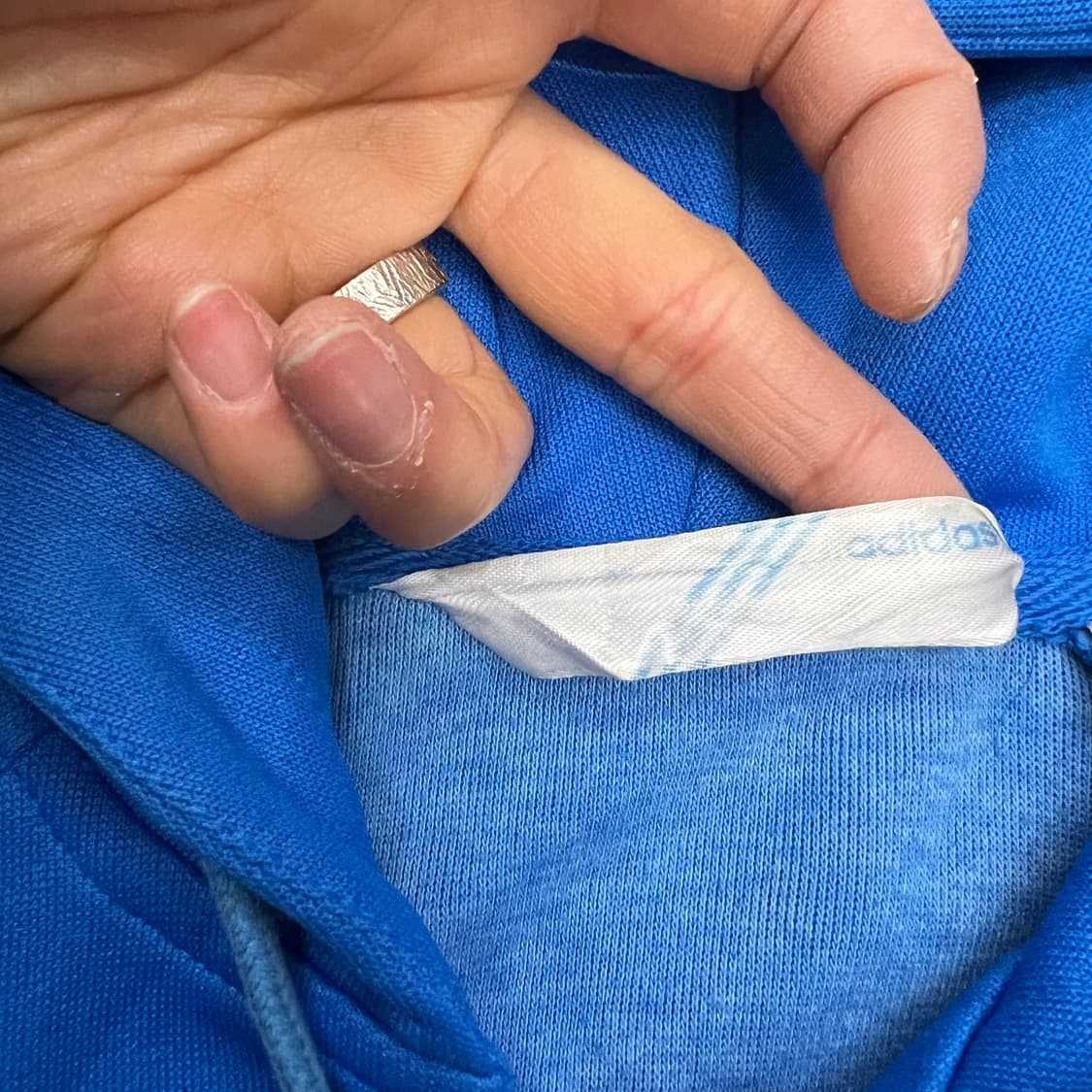 착샷O 아디다스 블루골드 후드져지 상품이미지2