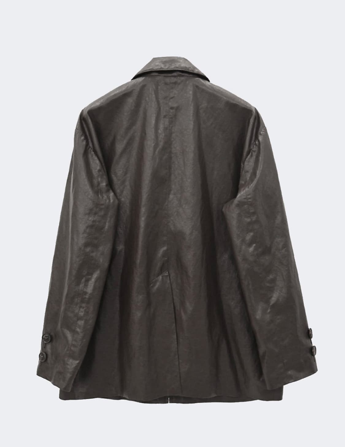 마뗑킴 보이핏 레더 자켓 브라운 상품이미지2