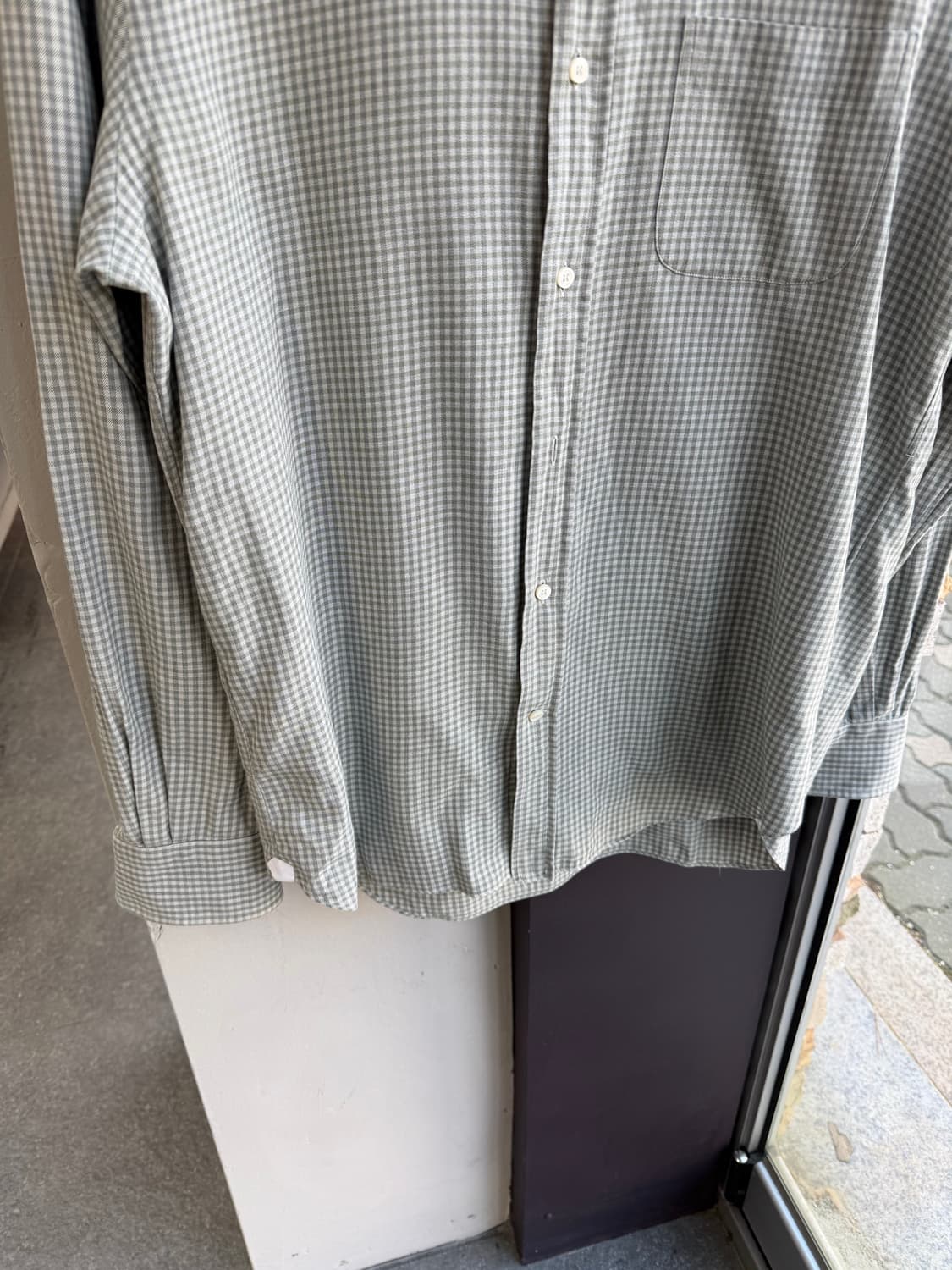 L/ 로로피아나 체크패턴 코튼 셔츠 상품이미지4