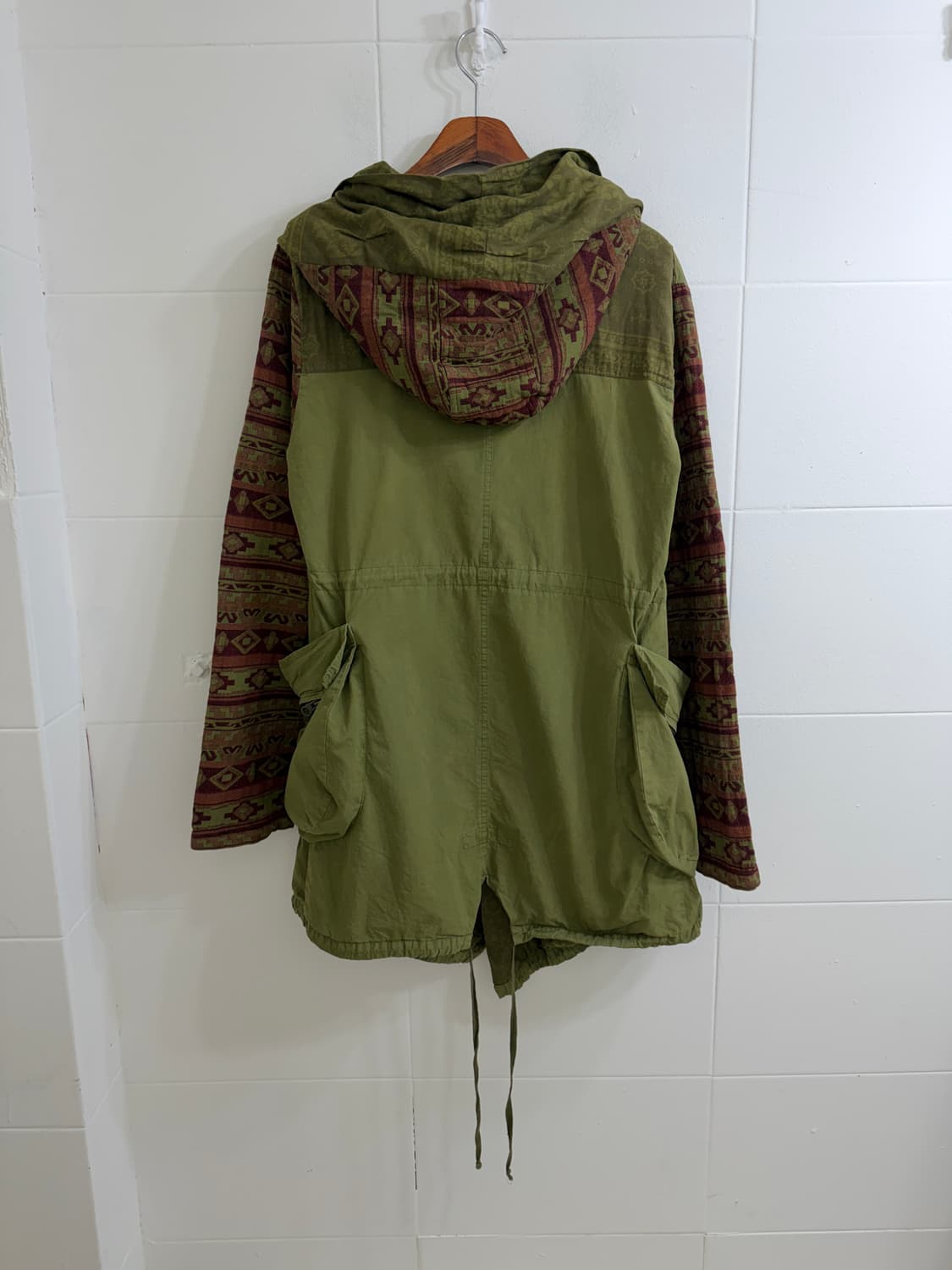 Free People 보헤미안 히피 태피스트리 패턴 야상 자켓 상품이미지4