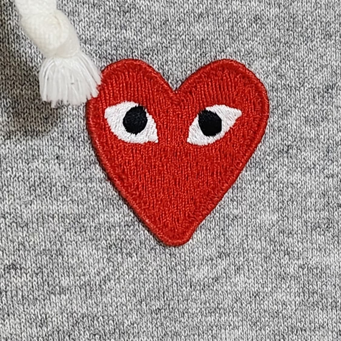 [L] 꼼데가르송 그레이 백프린팅 여성 후드집업 AZ-T249 상품이미지3