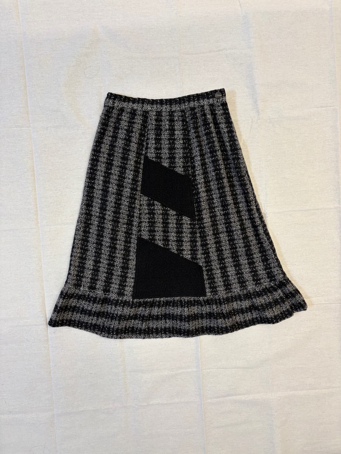 [따뜻] 플레어 체크 롱 스커트  상품이미지8