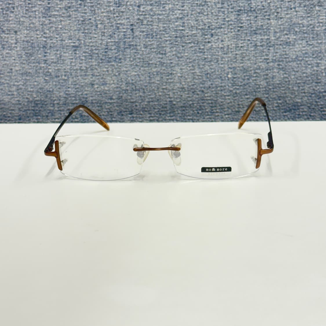 브라운 사각 무테안경 상품이미지1