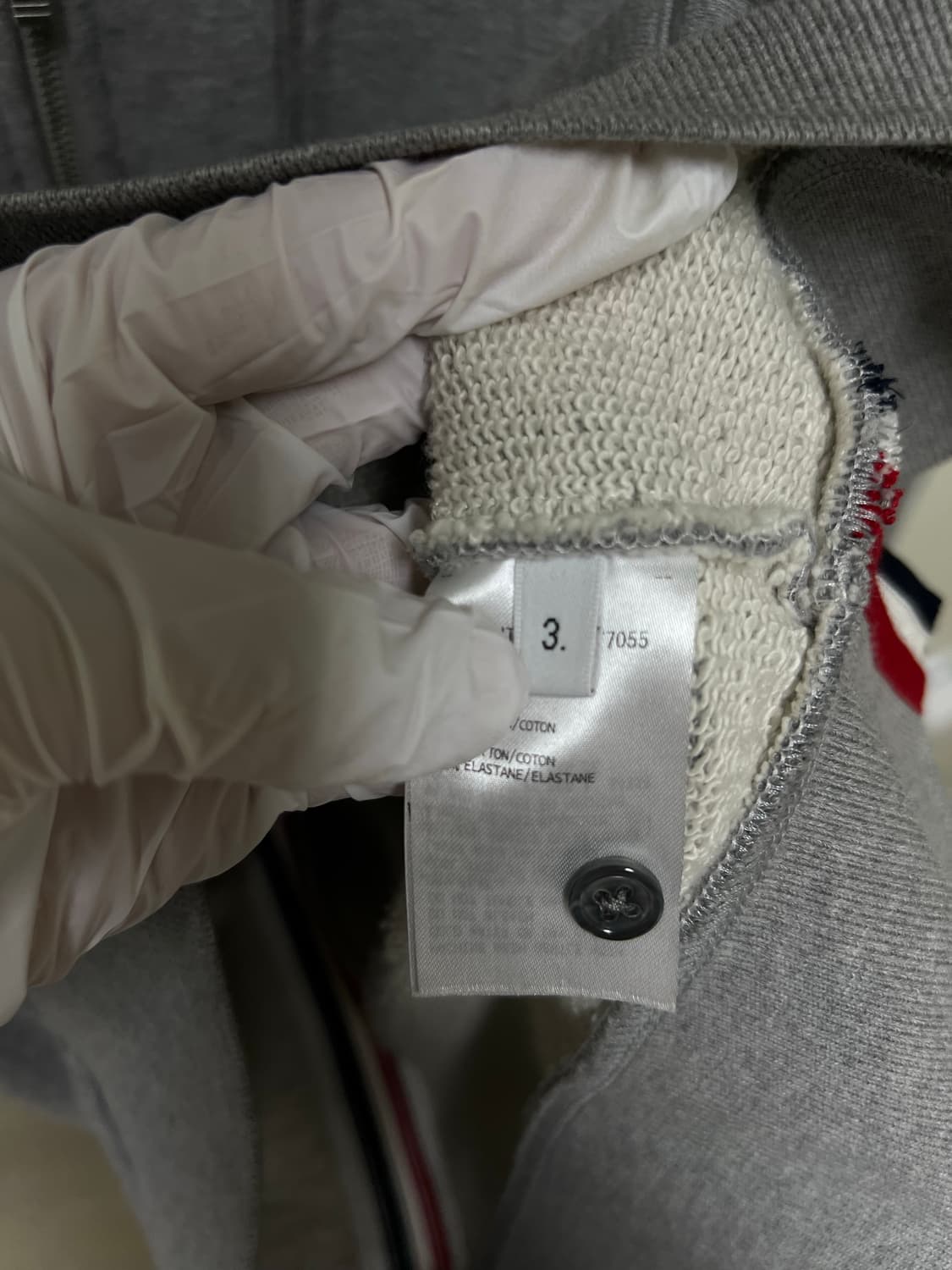 [정품] 드라이 O / 톰브라운 백삼선 후드집업 그레이 3size 상품이미지6