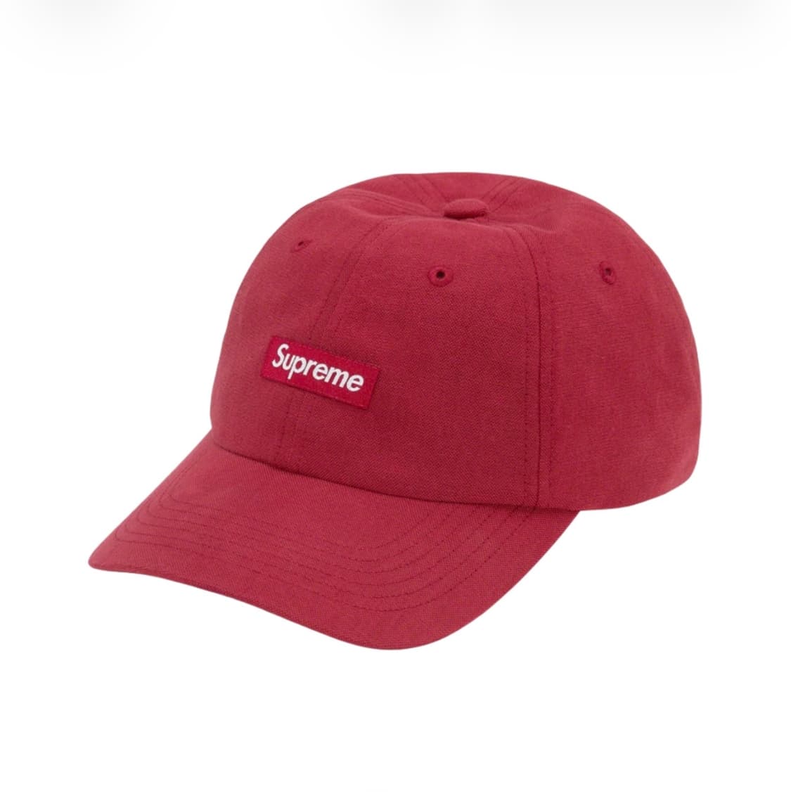 슈프림 코듀라 스몰 박스 6-패널 캡 버건디 (22FW) 상품이미지1