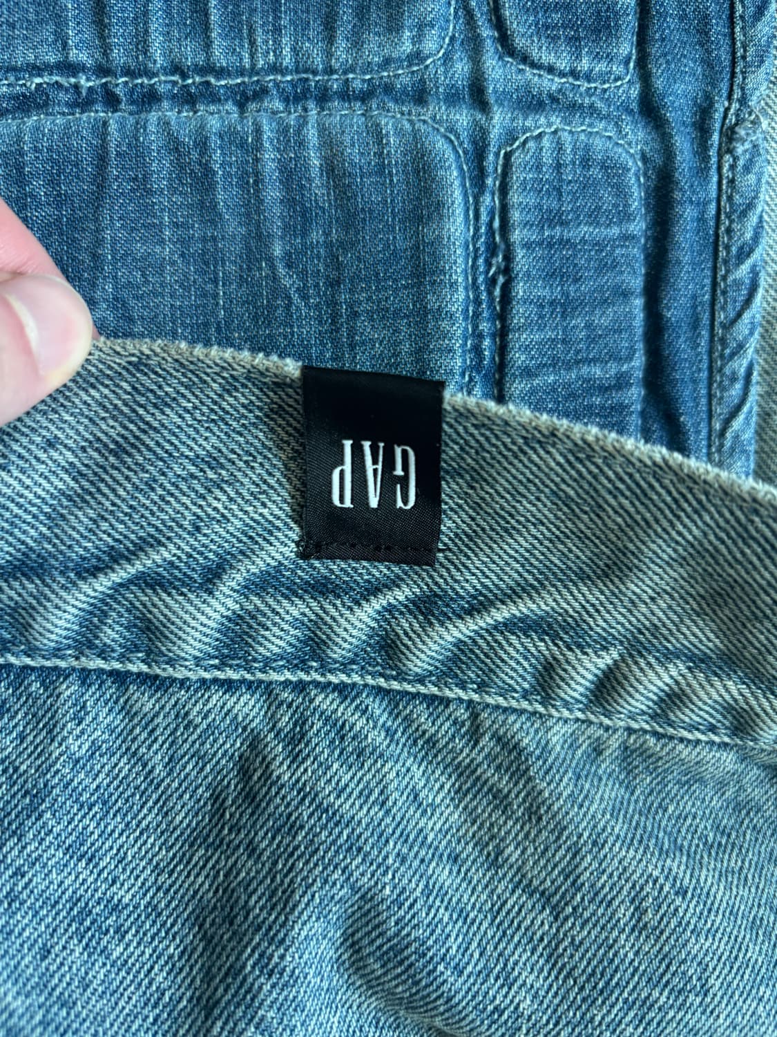 이지갭 패디드 데님 USA M사이즈 상품이미지6