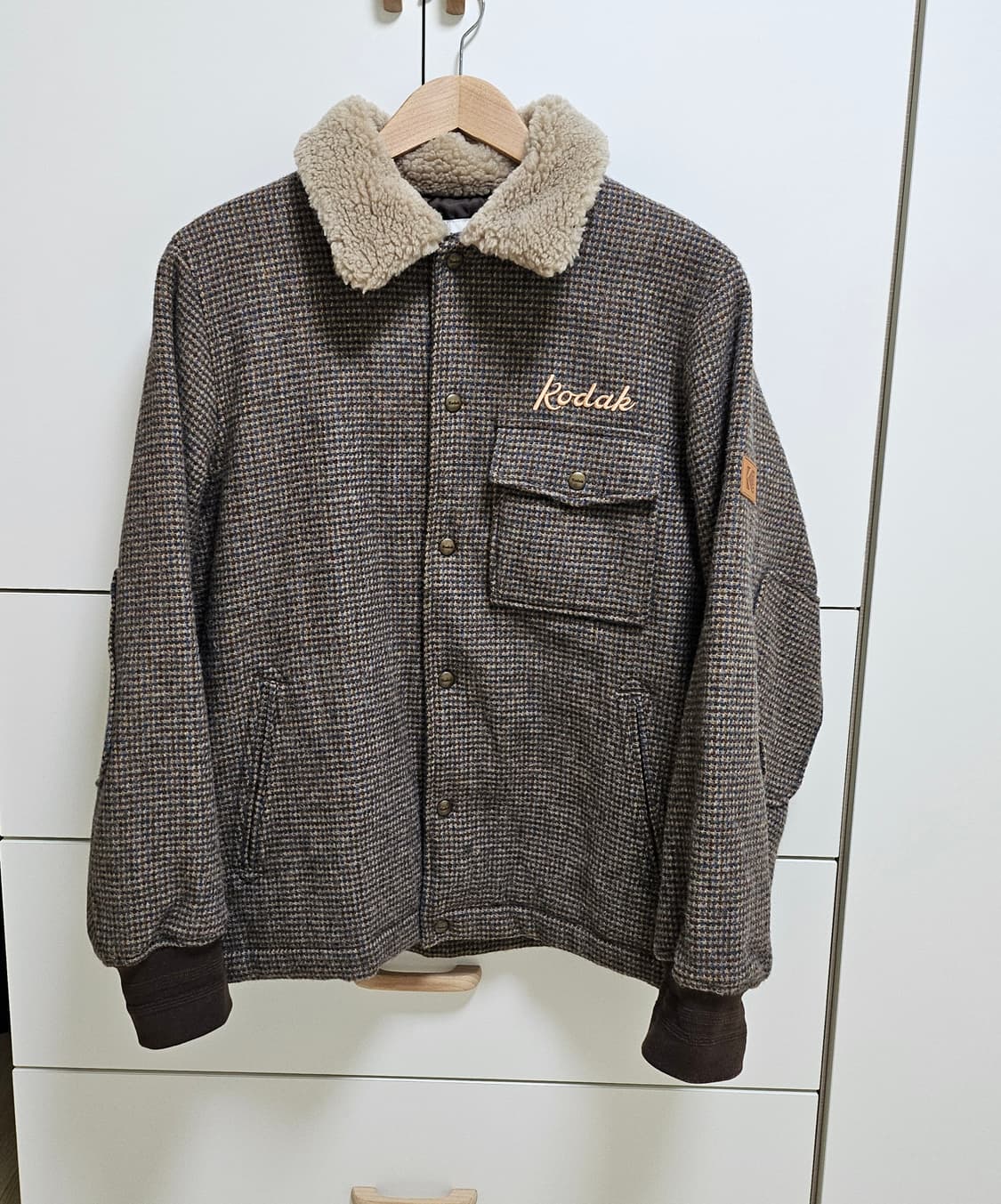 (새상품급) 코닥 브라우니 울자켓 점퍼 브라운 남여공용 M 상품이미지2