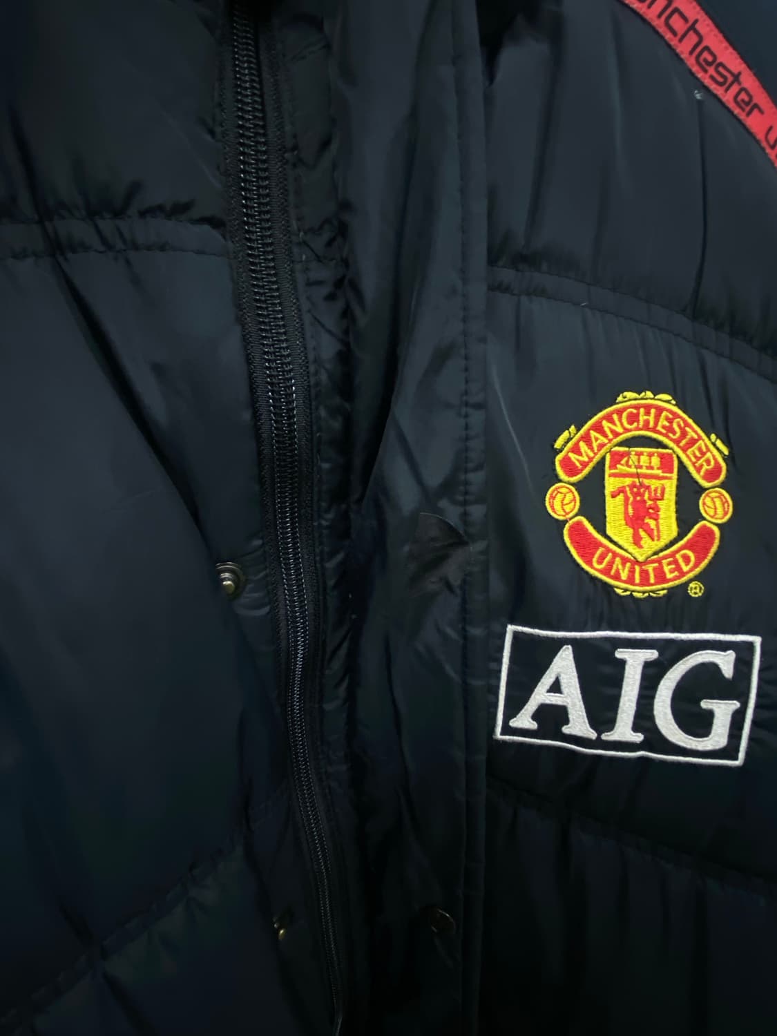 08-09 맨유 나이키 AIG 패딩 L-XL 상품이미지5