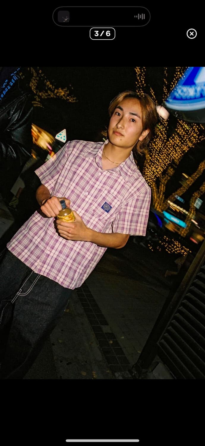 Always do what you should do 반팔 체크 셔츠 상품이미지1