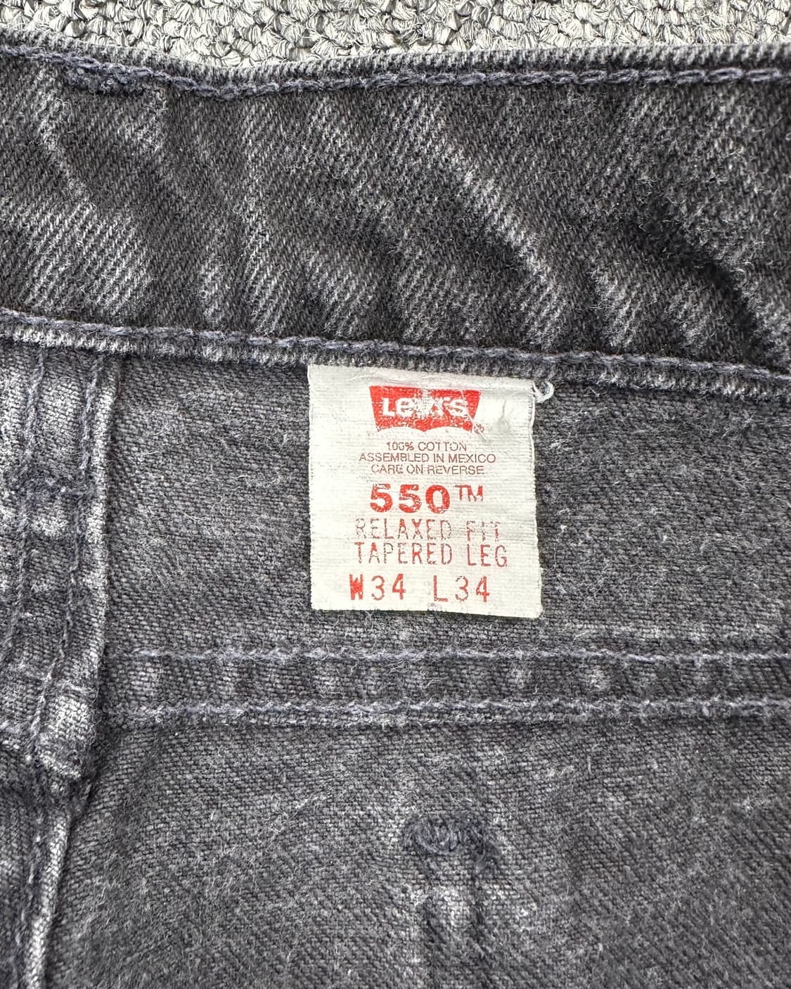 (허단43)90'S 리바이스 550 흑청-M1501 상품이미지5