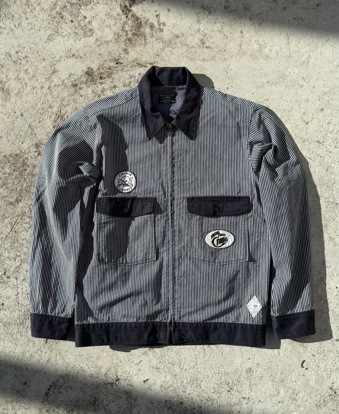 00s Crime Hickory stripe 워크자켓 상품이미지1