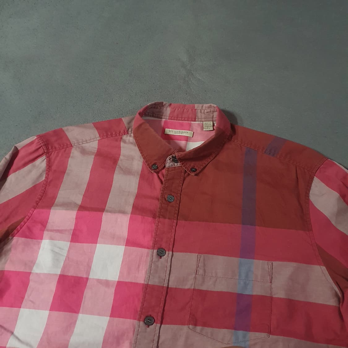 버버리 브릿 체크 셔츠 XL 상품이미지1