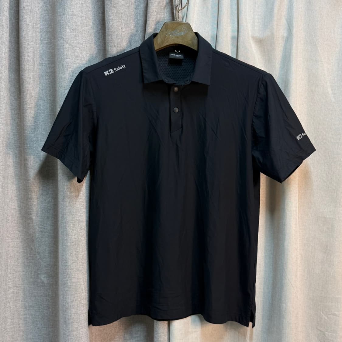 [L] 24ss K2 Safety 블랙 기능성 반팔 폴로티 상품이미지1