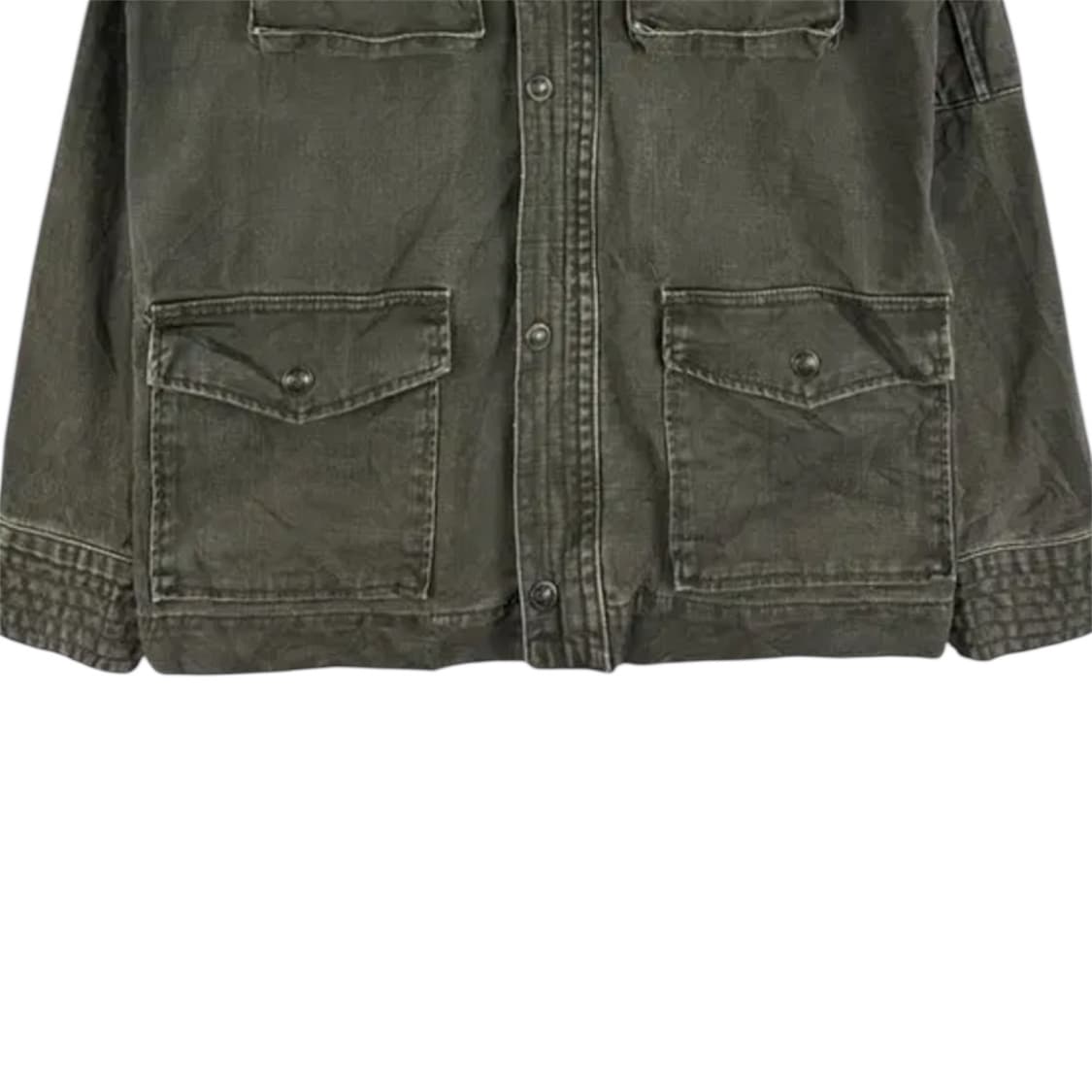 Khaki Multi-Pockets Worker Coat Jacket 상품이미지4