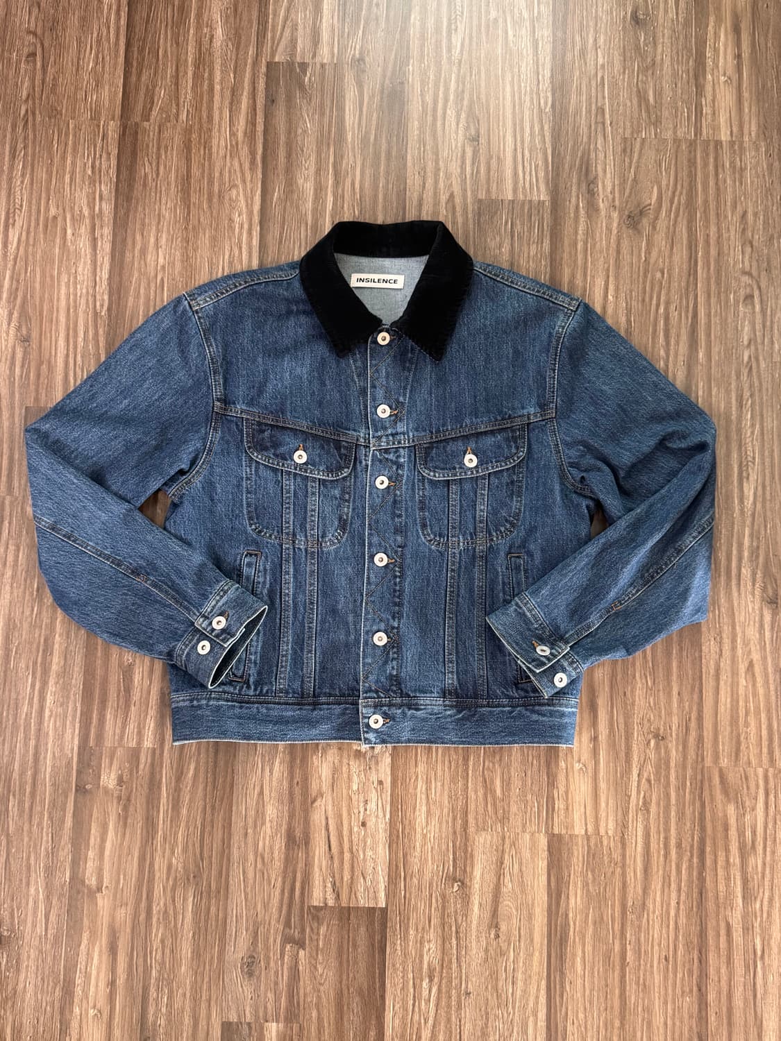 Insilence denim work crop jacket 상품이미지2