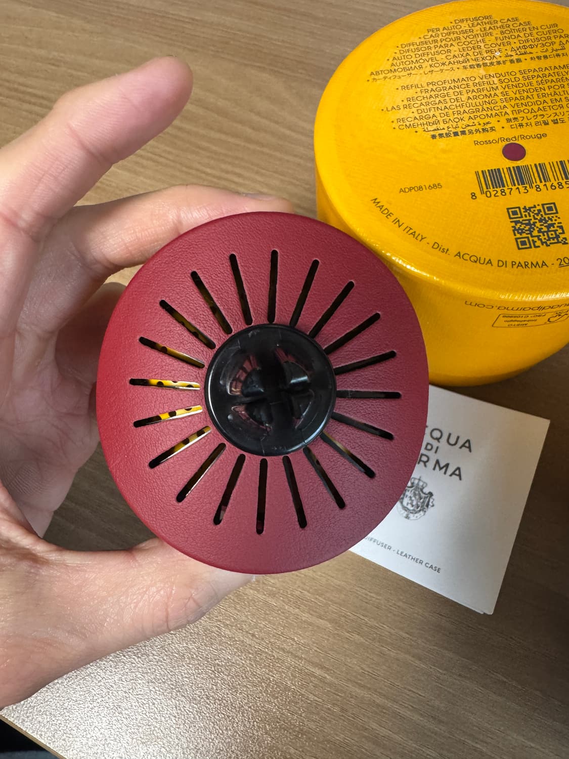 아쿠아디파르마 차량용 디퓨저 딥레드 한정판 판매 상품이미지4