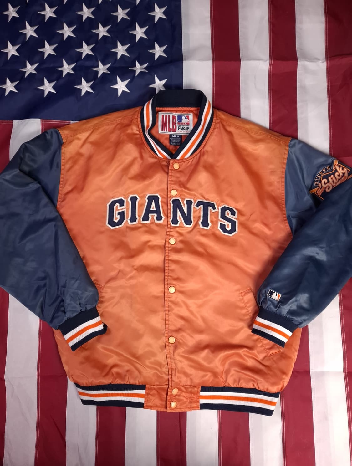 90's 빈티지 MLB 자이언츠 사틴 스타디움 자켓 상품이미지1