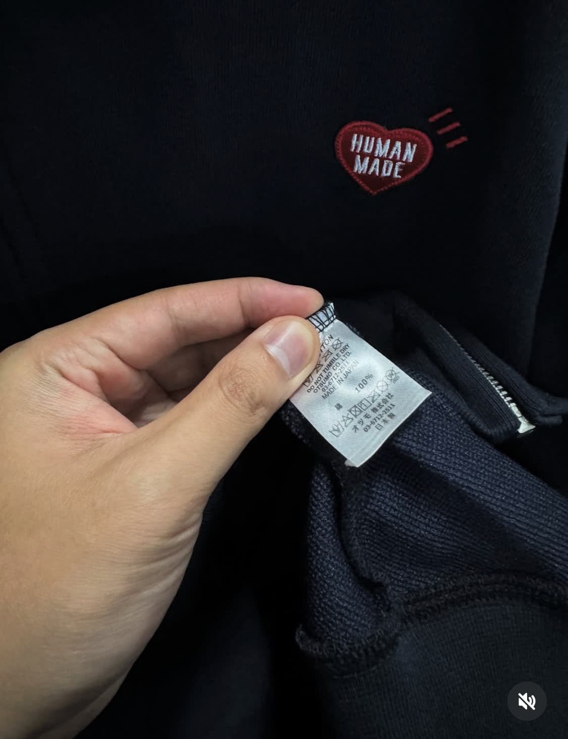 휴먼메이드 네이비 후드집업 상품이미지6