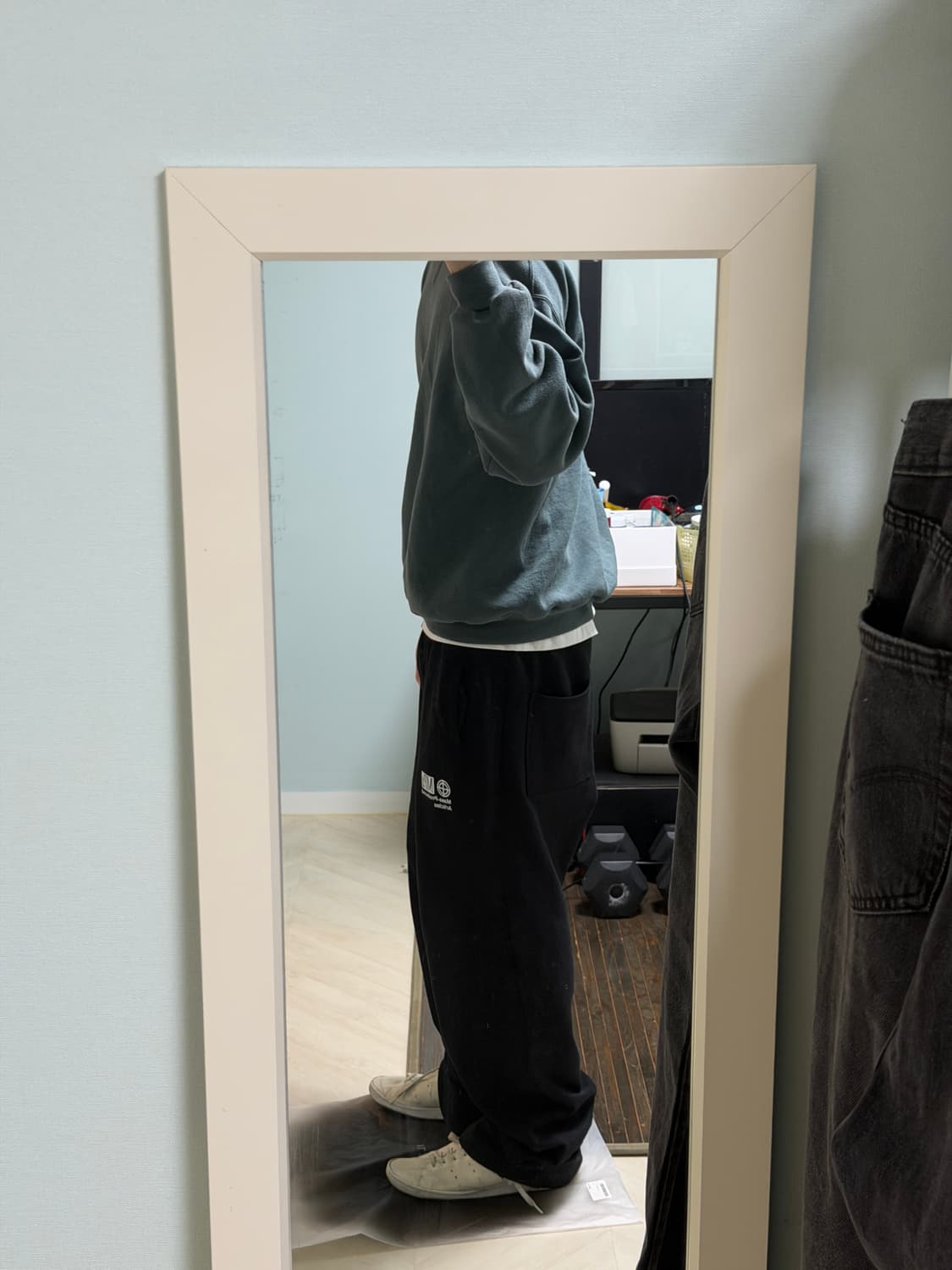 90s 빈티지 러셀 맨투맨  그린(L) 상품이미지8