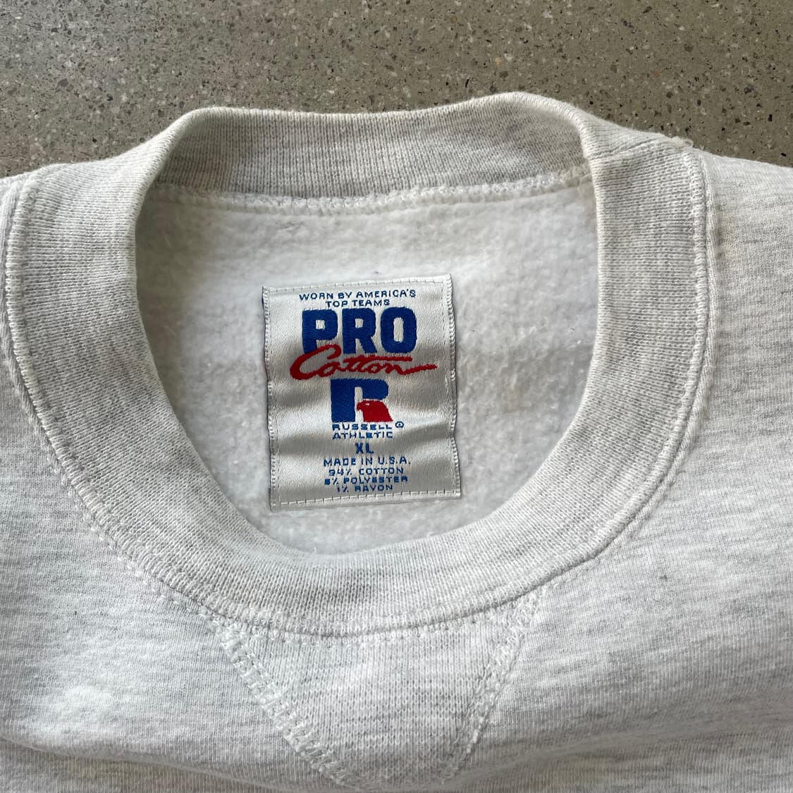 빈티지  러셀 애슬레틱 프로코튼 스웻셔츠  그레이 상품이미지4