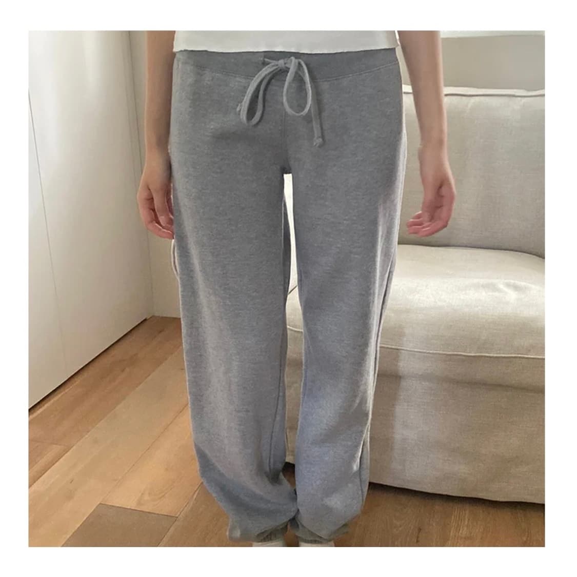 브랜디멜빌로우라이즈힐러리요가팬츠멜란지그레이 조거스웻스웨트트레이닝새깅 상품이미지1