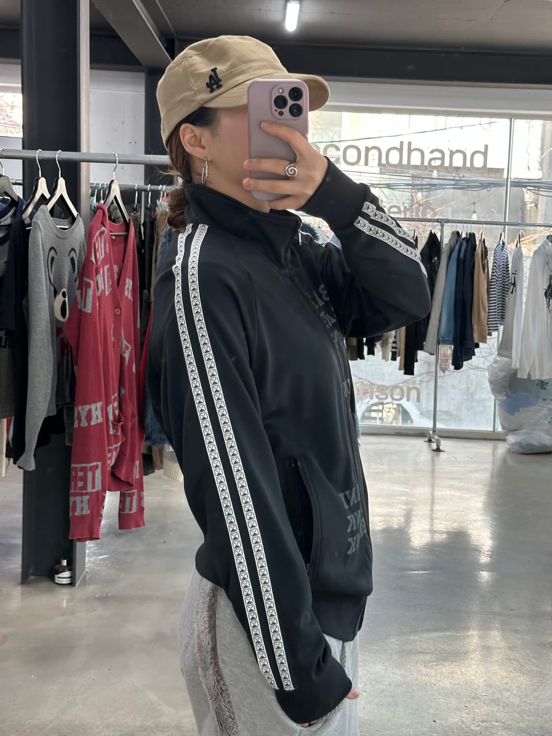 히스테릭글래머 레터링 트랙 져지 상품이미지4