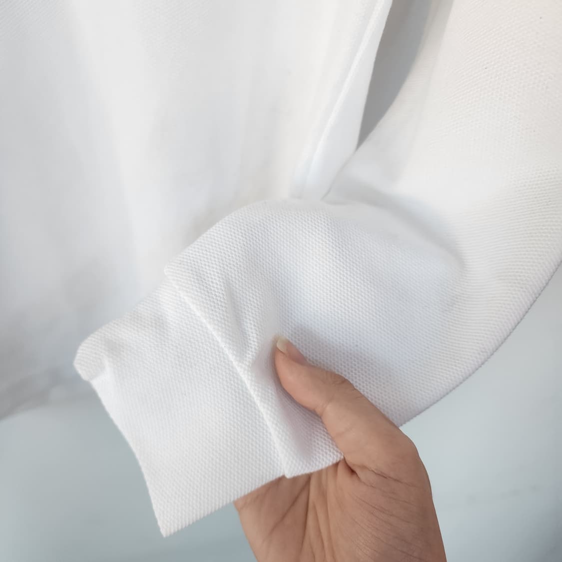 헤지스 화이트 긴팔 폴로티 상품이미지4