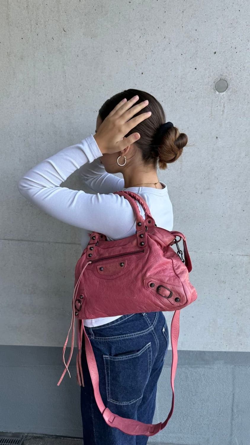 Balenciaga 발렌시아가 르시티 시티백 핑크 스몰 A+ 상품이미지1