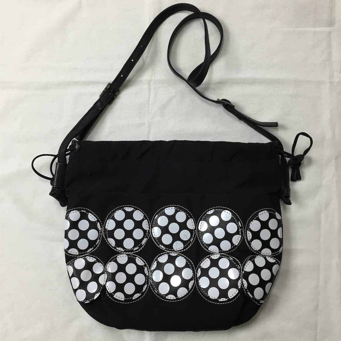 (희귀,핀터레스트)Laisser Faire 폴카도트 크로스백, 모리걸 상품이미지3