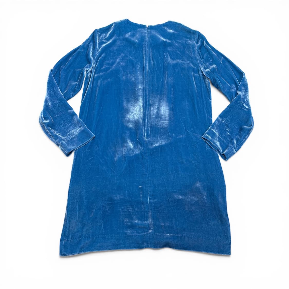 우먼M-L COS 코스 네이비 벨벳 원피스 상품이미지2