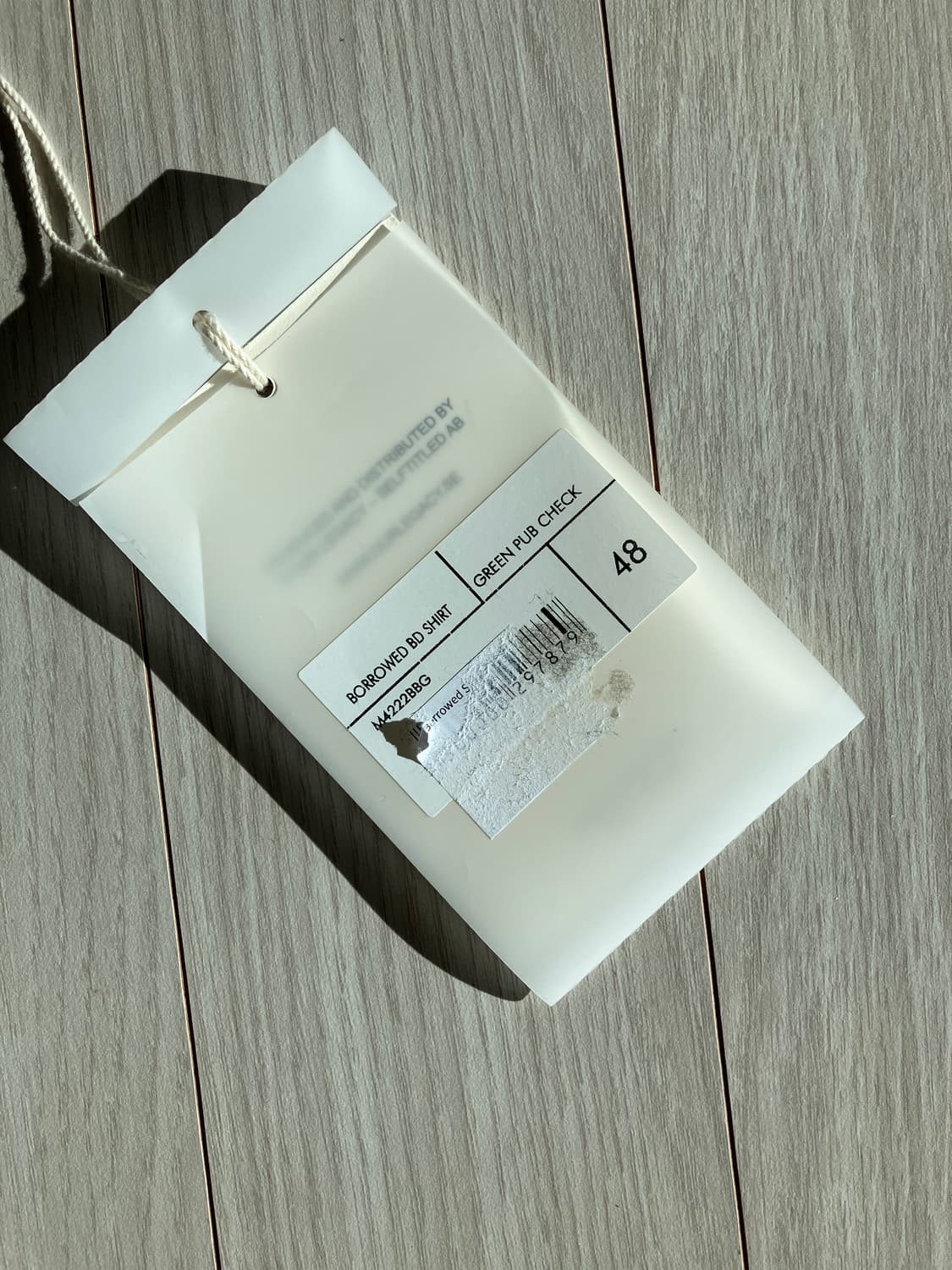 [48] 아워레가시 보로우드 BD 셔츠 그린 펍 체크 상품이미지4