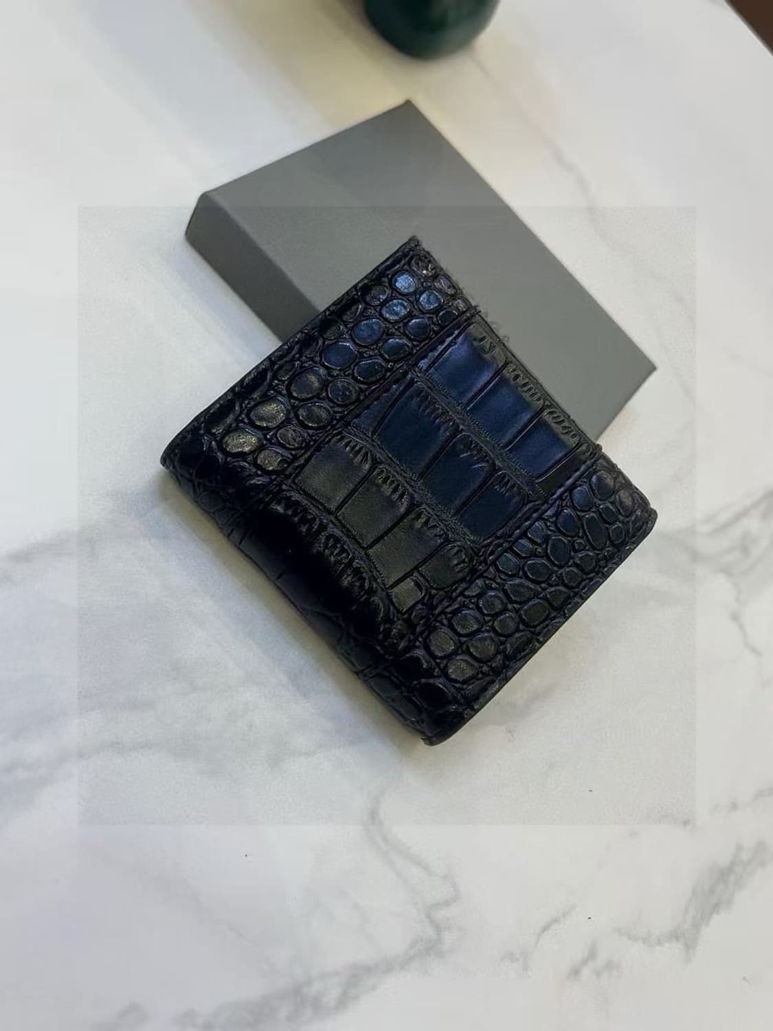 발렌시아가 검은색 가죽 지갑 상품이미지3