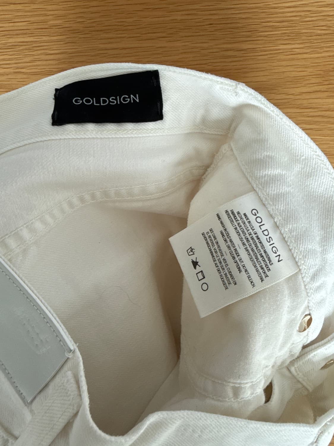 Made in USA 화이트 팬츠 상품이미지6