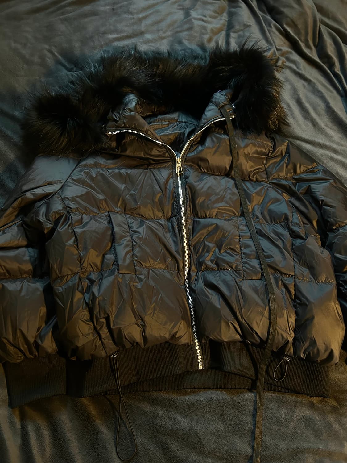 Black Fur n2b Puffer Jacket 상품이미지2