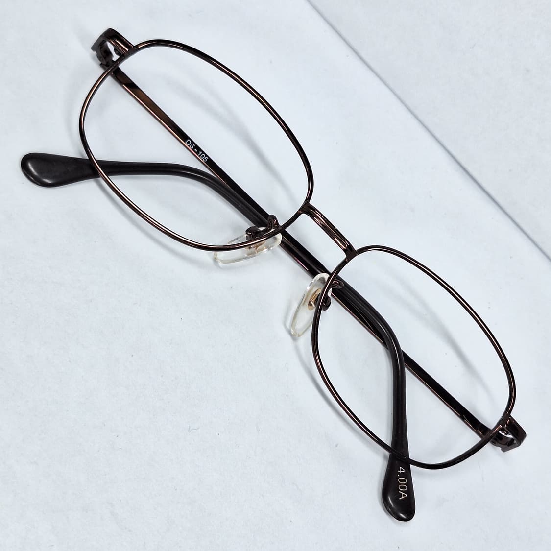 브라운 메탈 안경 안경테 DS-105 일본 수입 빈티지 레트로 클래식 상품이미지1