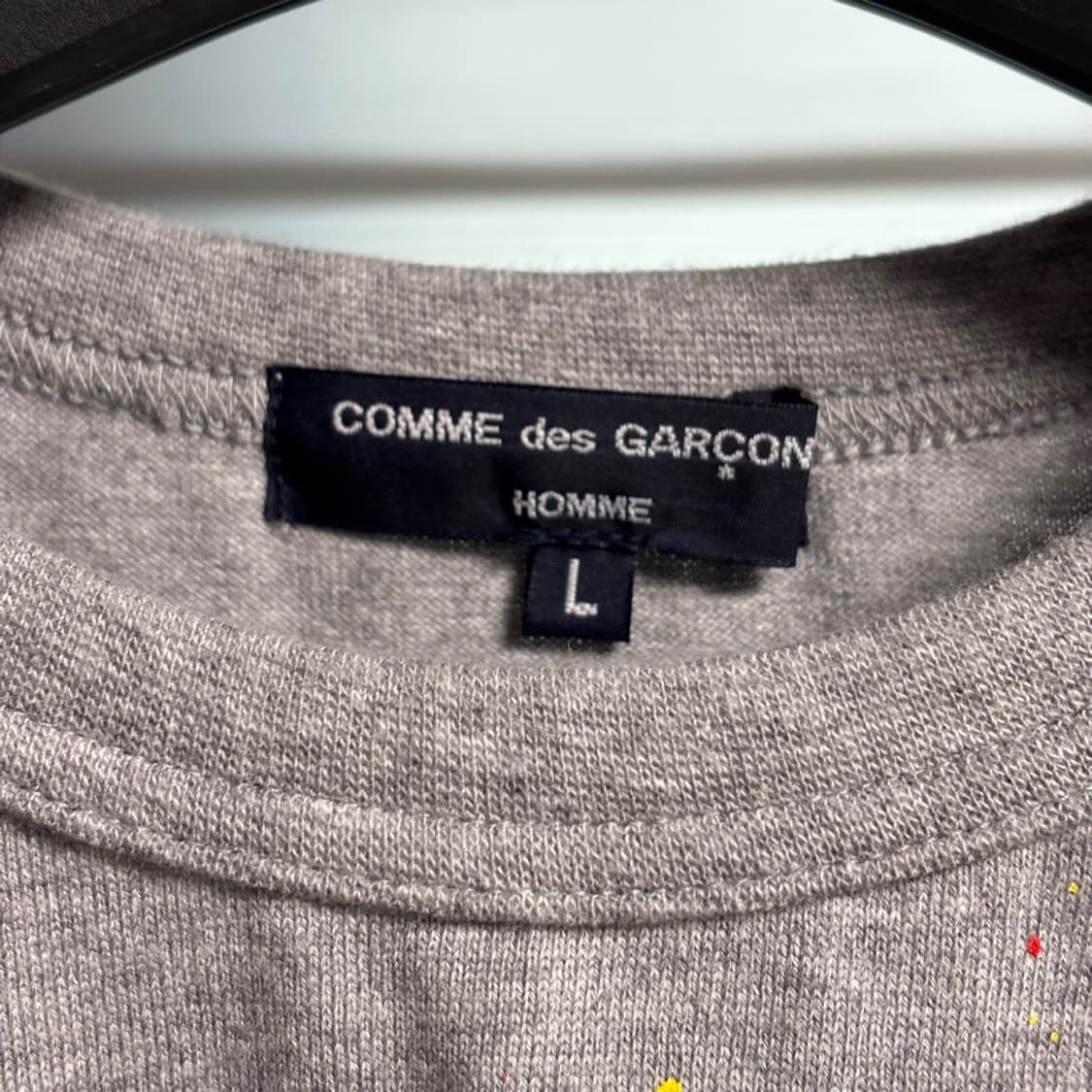 L) 꼼데가르송 옴므 페인팅 반팔 티셔츠 상품이미지3