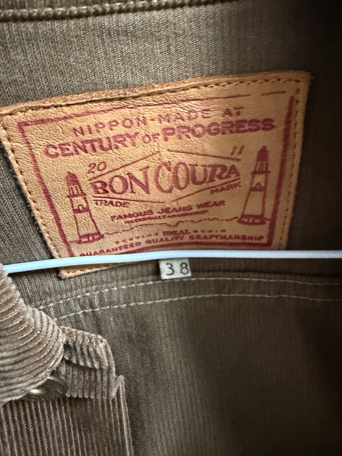 본쿠라 코듀로이 트러커 상품이미지3