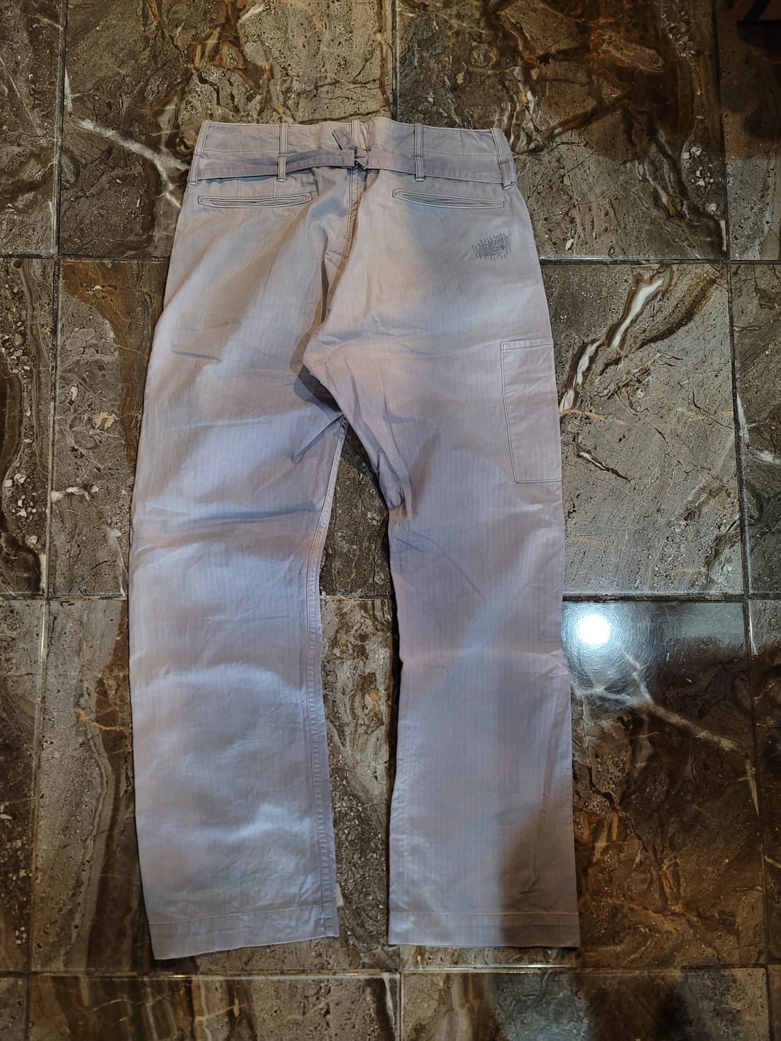 더블알엘 헤링본 리페어 워싱 워크팬츠  상품이미지3