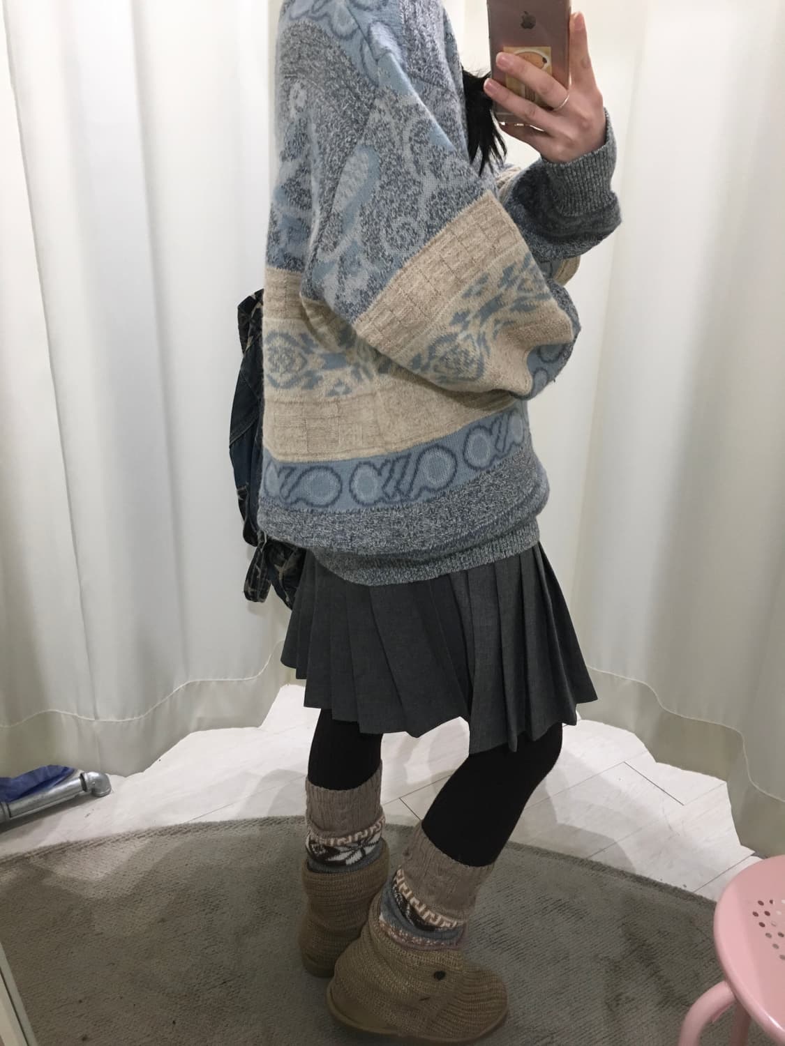 Eastern sky pattern knit 상품이미지4