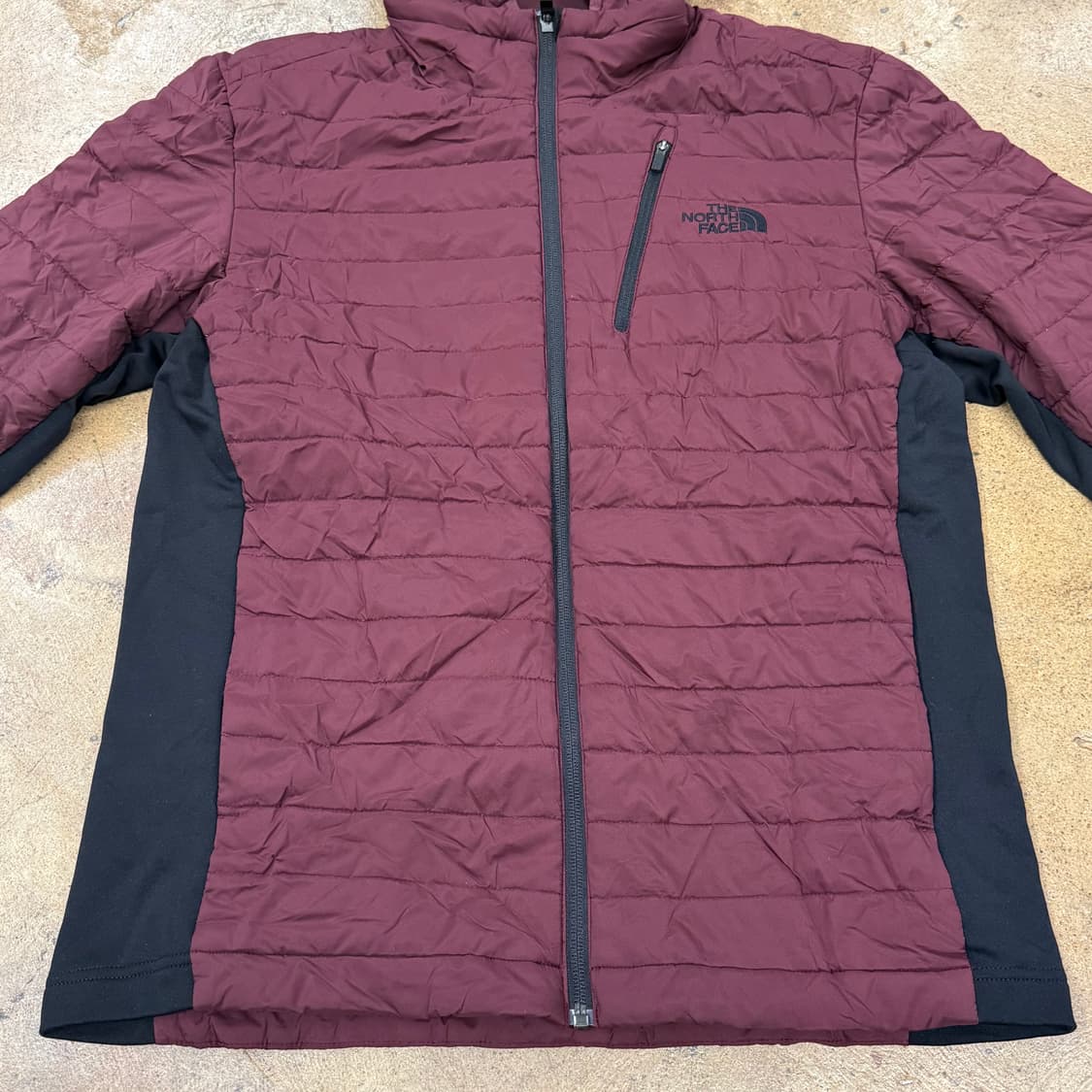 [정품/XL] 노스페이스 버건디 패딩 후드 자켓 b19 상품이미지3